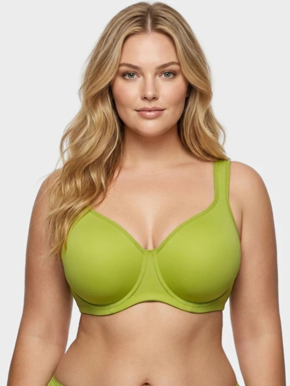 Black Shecurve Soft Full Coverage Unlined Minimizer Bra Size 38E - BNWT